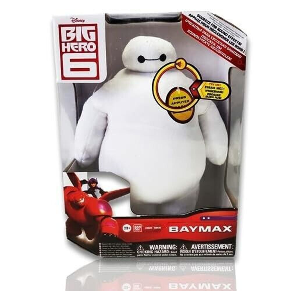 Big Hero 6 Baymax 10-Inch Plush Toy by Disney w sound Effects, New w/ Box Damage